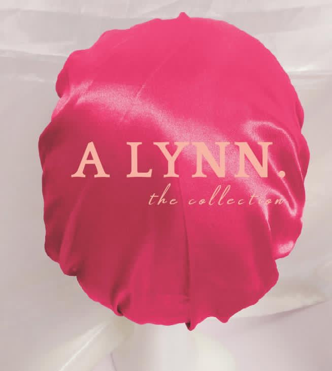 Silk Logo Hair Bonnet (Pink)